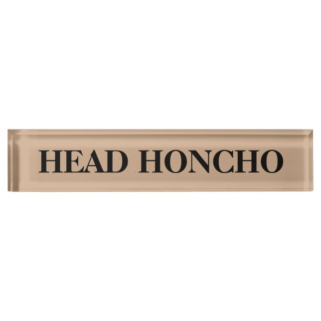 Plaque de nom du bureau de Honcho Head (Devant)