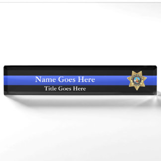 Plaque de nom du bureau d'insigne de Las Vegas PD