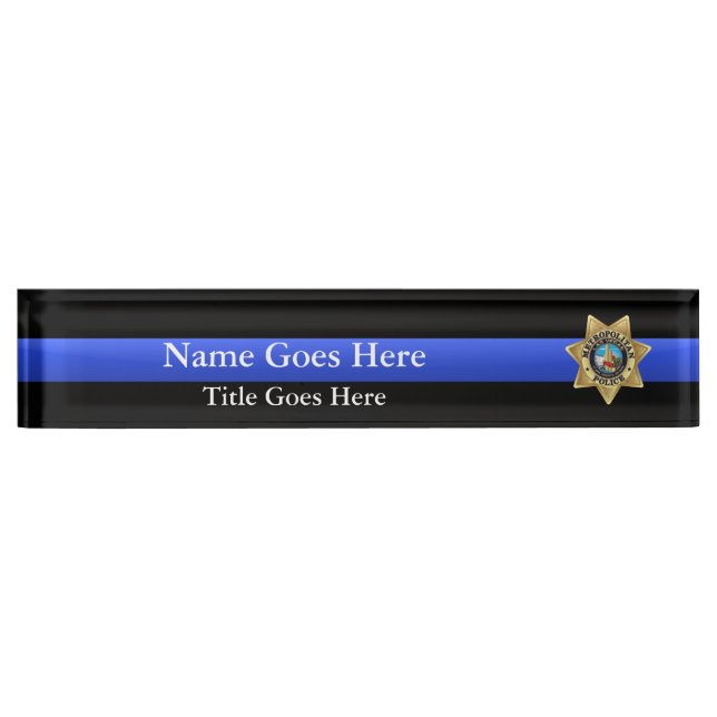 Plaque de nom du bureau d'insigne de Las Vegas PD (Devant)