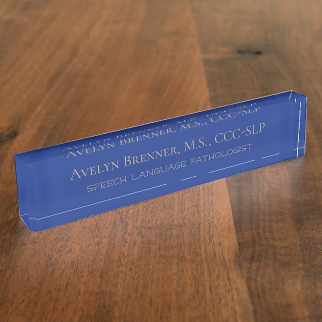 Plaque de nom du bureau du pathologiste de la lang (Taille)