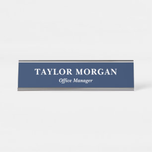 Plaque de nom du bureau personnalisé avec nom et t