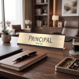 Plaque de nom du bureau principal