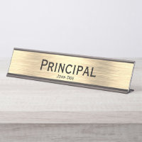 Plaque de nom du bureau principal