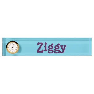 Plaque de nom du bureau Ziggy