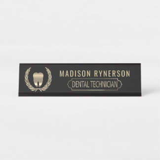 Plaque de nom du technicien dentaire
