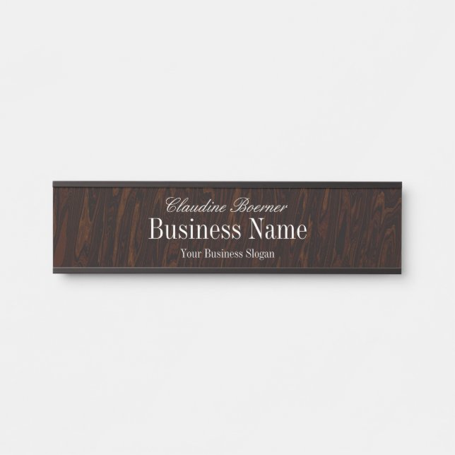 Plaque de nom personnalisable pour artisan créateu (Devant)