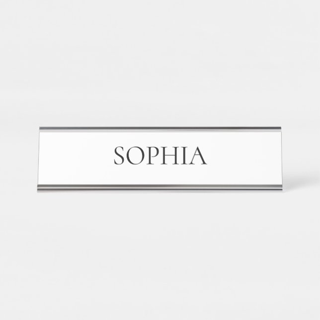 Plaque de nom personnalisée  (Devant)