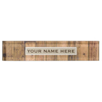 Plaque de nom personnalisée en bois de grange rust