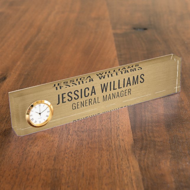 Plaque de Nom Personnalisée | Étiquette de Bureau  (Taille)