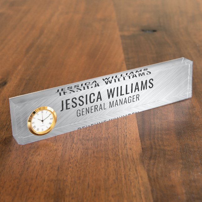 Plaque de Nom Personnalisée | Étiquette de Bureau  (Taille)