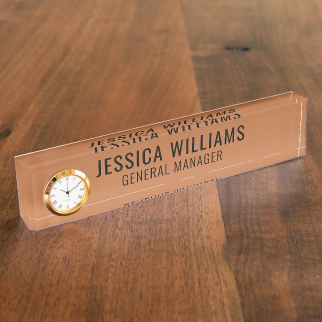 Plaque de Nom Personnalisée | Étiquette de Bureau  (Taille)
