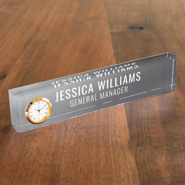 Plaque de Nom Personnalisée | Étiquette de Bureau  (Taille)