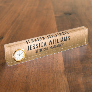Plaque de Nom Personnalisée | Étiquette de Bureau
