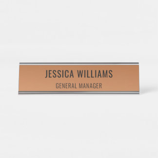 Plaque de Nom Personnalisée | Étiquette de Bureau 