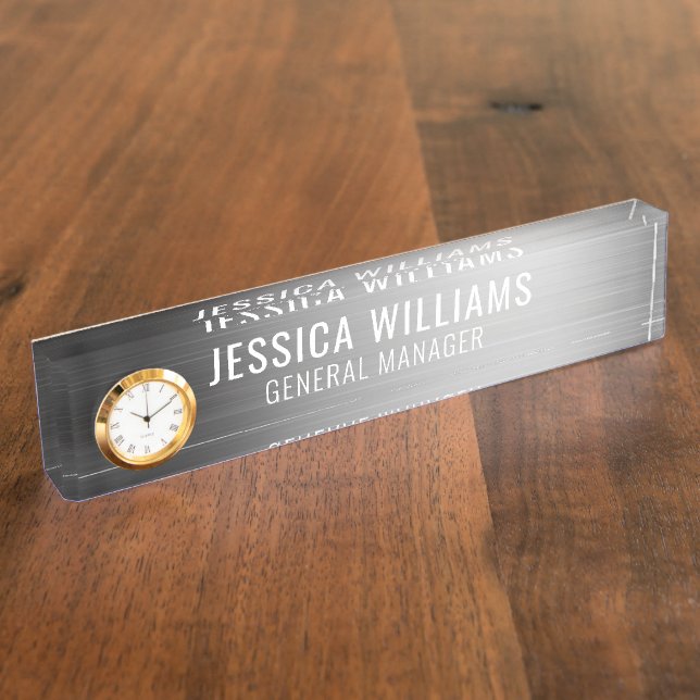 Plaque de Nom Personnalisée | Étiquette de Bureau  (Taille)