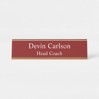 Plaque de nom personnalisée Nouveau gestionnaire d