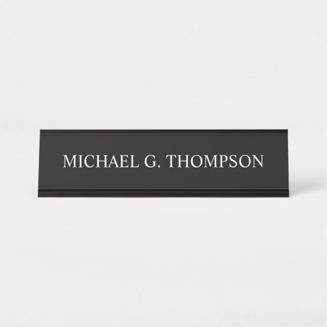 Plaque de nom personnalisée professionnelle (Devant)