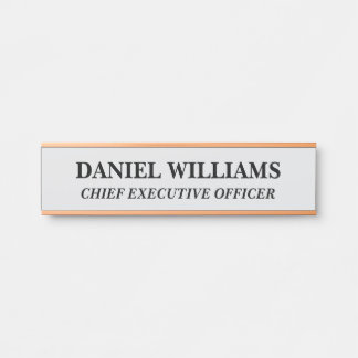 Plaque de nom personnalisée professionnelle pour p