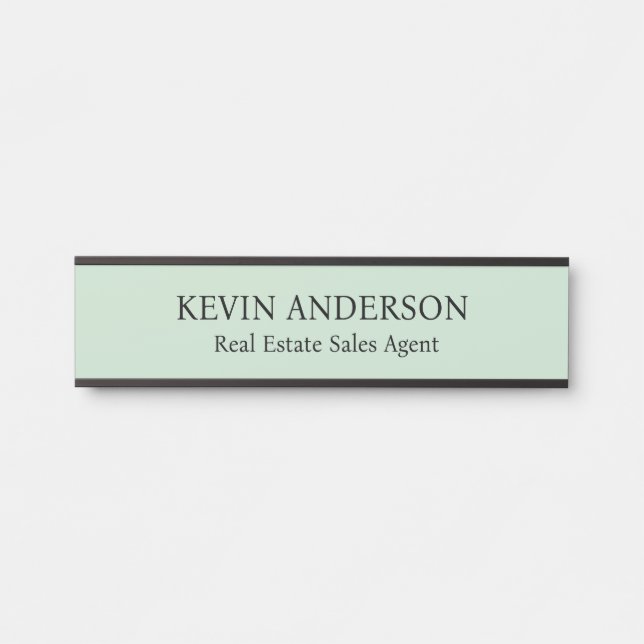 Plaque de nom personnalisée professionnelle pour p (Devant)