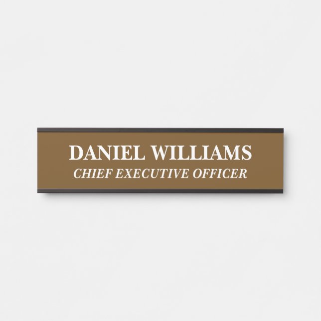 Plaque de nom personnalisée professionnelle pour p (Devant)