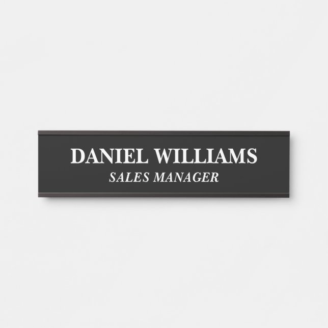 Plaque de nom personnalisée professionnelle pour p (Devant)