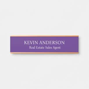 Plaque de nom personnalisée professionnelle pour p