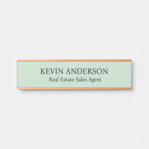 Plaque de nom personnalisée professionnelle pour p