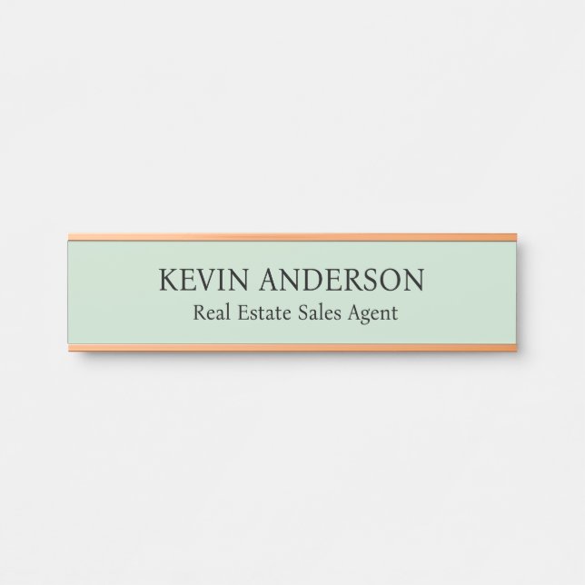 Plaque de nom personnalisée professionnelle pour p (Devant)