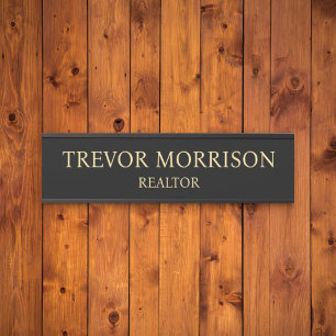 Plaque de nom personnalisée professionnelle pour p