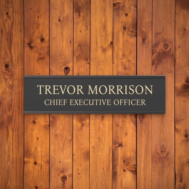 Plaque de nom personnalisée professionnelle pour p (Créateur téléchargé)