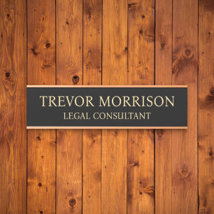 Plaque de nom personnalisée professionnelle pour p