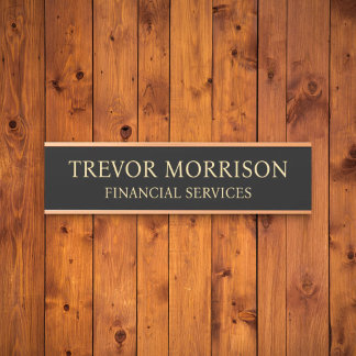 Plaque de nom personnalisée professionnelle pour p
