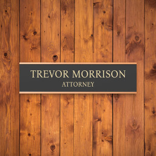 Plaque de nom personnalisée professionnelle pour p
