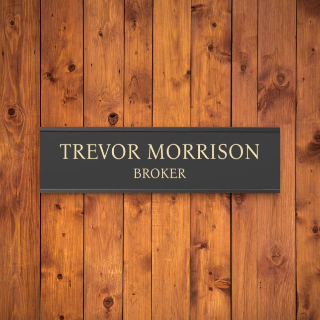 Plaque de nom personnalisée professionnelle pour p (Créateur téléchargé)