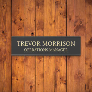 Plaque de nom personnalisée professionnelle pour p