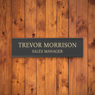 Plaque de nom personnalisée professionnelle pour p