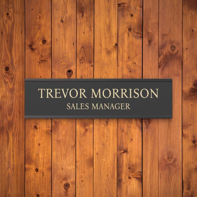 Plaque de nom personnalisée professionnelle pour p (Créateur téléchargé)