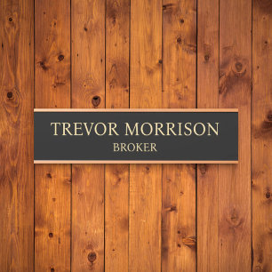 Plaque de nom personnalisée professionnelle pour p