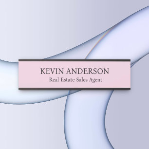 Plaque de nom personnalisée professionnelle pour p