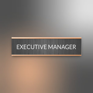 Plaque de nom personnalisée professionnelle pour p