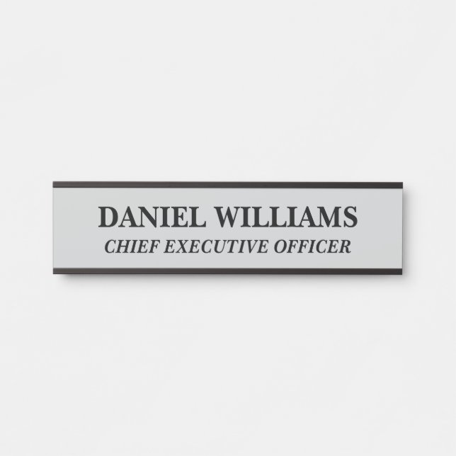 Plaque de nom personnalisée professionnelle pour p (Devant)