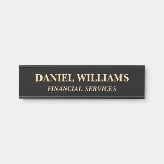 Plaque de nom personnalisée professionnelle pour p