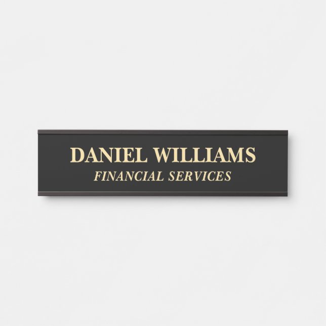 Plaque de nom personnalisée professionnelle pour p (Devant)