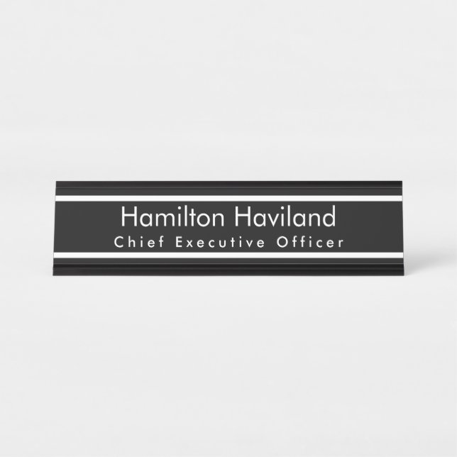 Plaque de nom pour bureau ou mur HAMbyWG (Devant)