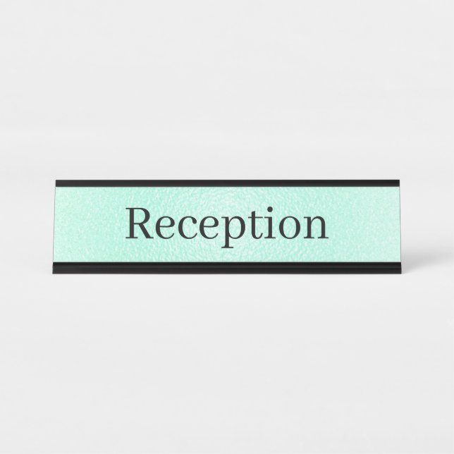Plaque de nom simple de réception (Devant)