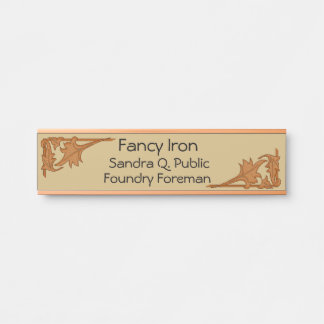 Plaque de nom - Supports de feuilles