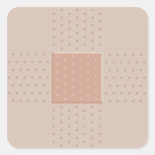 Plaque de pansement Médicale - Autocollant Carré