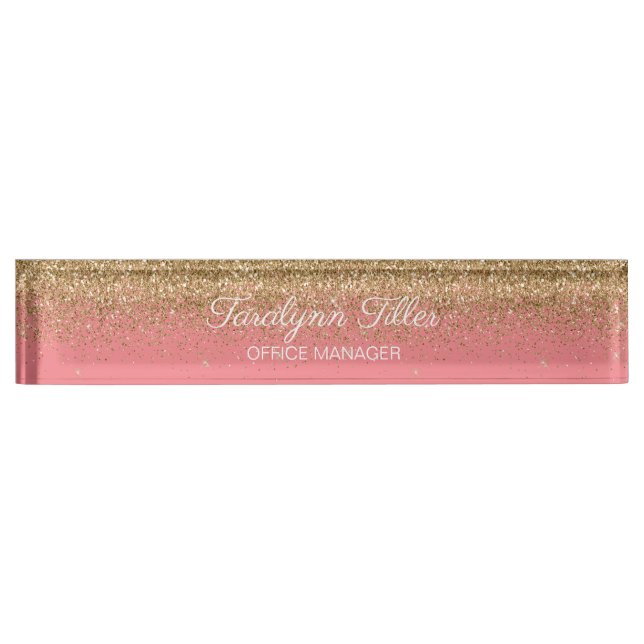 Plaque de parties scintillant rose (Devant)