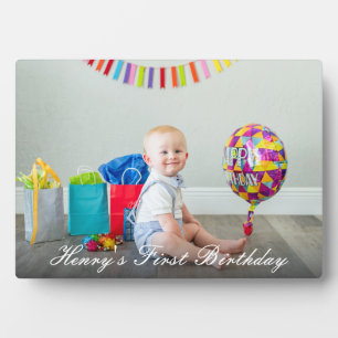 Plaque de photo de bébé pour le premier anniversai