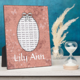 Plaque de photo personnalisée pour fille